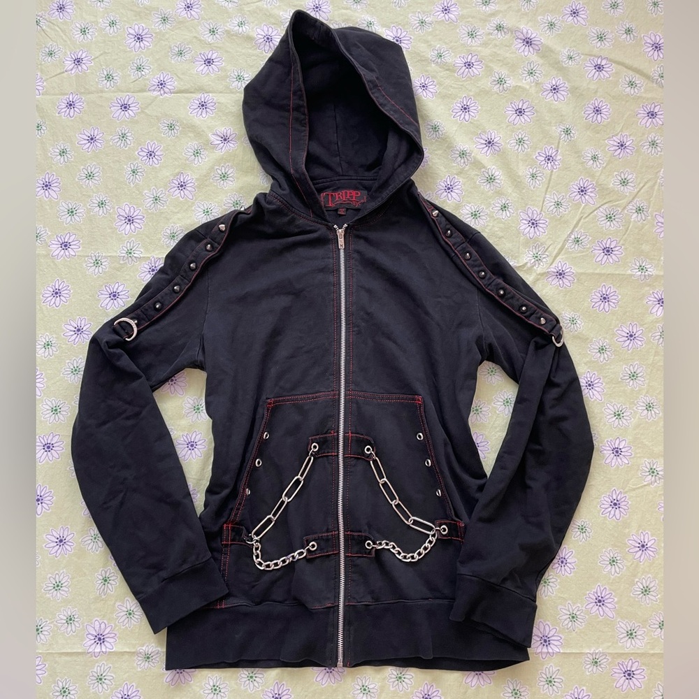Tripp NYC Hoodie with Chain Details